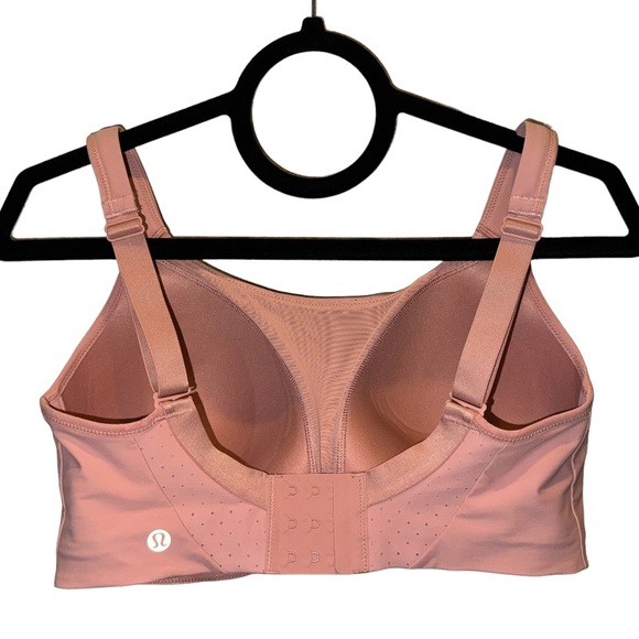 NWOT LULULEMON Run Times High Support Pink Pastel Sports Bra Size 34E / 32DD - Picture 5 of 15